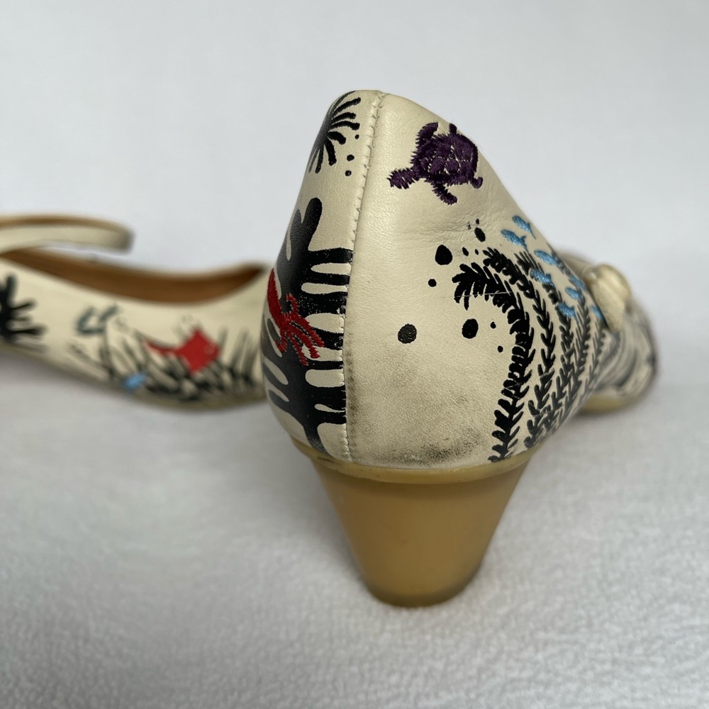 CAMPER Ladies "TWS" Twins Cream Leather Mary Jane Shoes Size 10-11 US - Picture 14 of 15